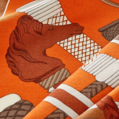 オレンジ - レディス, スカーフ、ショール＆マフラー, カシミア